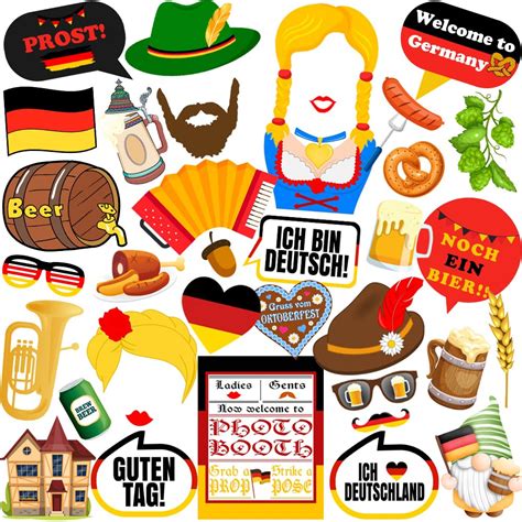 Germany Photo Booth Accessories, 37 German Photo Booth Props Germany ...