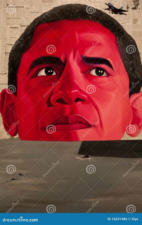 Barack Obama Portrait, Oil Painting Editorial Photo - Image of aircraft, politics: 16241486 - who painted barack obama's portrait