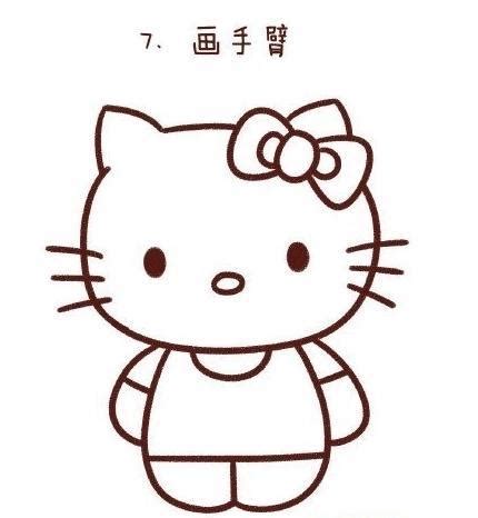 hellokitty卡通手绘填色线稿JPG图片免费下载_红动中国