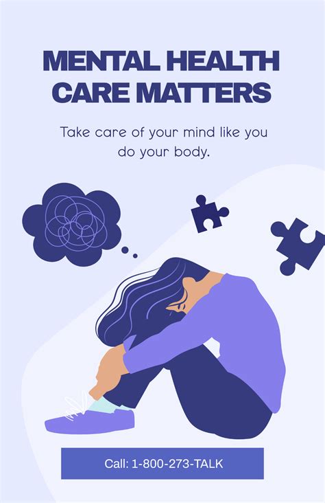 Free Mental Health Poster Templates, Editable and Printable
