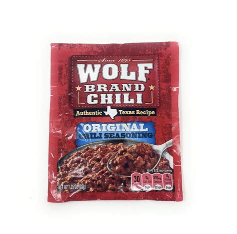 Wolf Brand Chili Original Chili Seasoning 1.25oz - 1 packet - Walmart.com