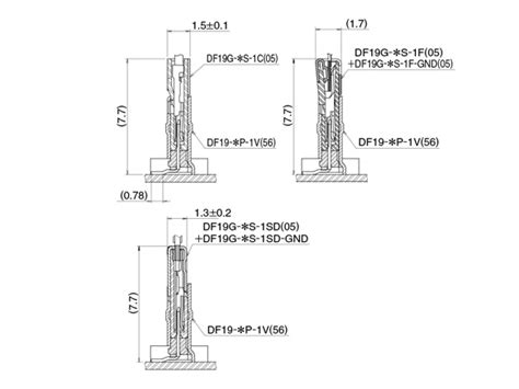 1 mm Pitch, Circuit Board-to-Cable / FPC / Micro Coaxial Connector ...