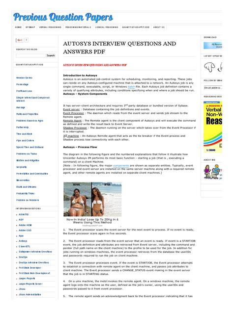 Image result for Autosys Interview Questions