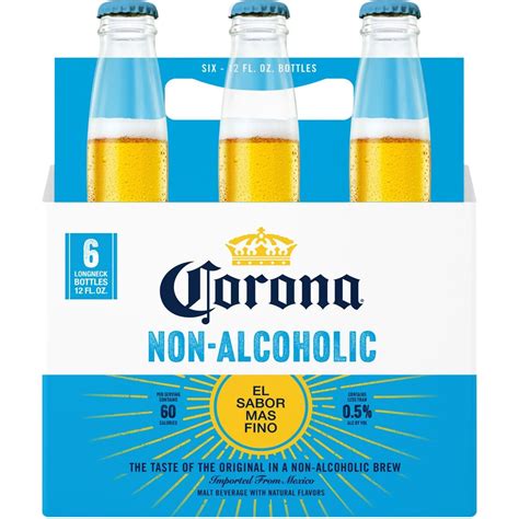 Corona Non Alcoholic Malt Beverage Mexican Import Brew 6 pk Bottles ...