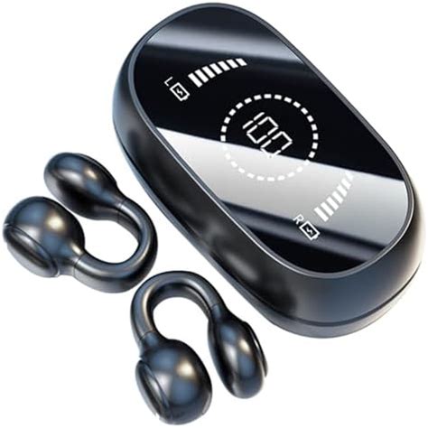 Loluka Wireless Ear Clip Bone Conduction Headphones Bluetooth Wireless ...