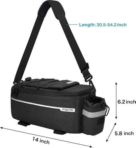 Buy MOSISO Bike Rack Bag, Waterproof Bike Trunk Cooler Bag Insulated ...