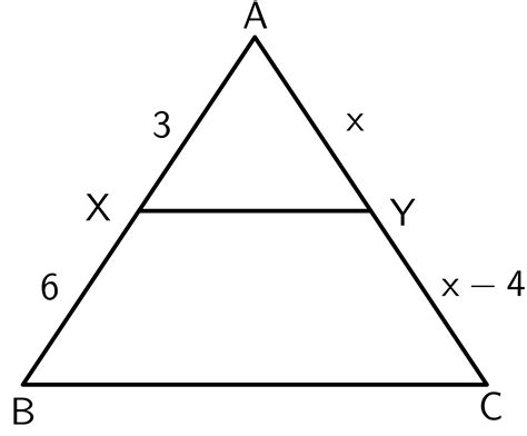 Image result for Triangle Proportionality Theorem Examples