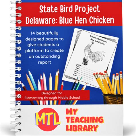 Delaware State Bird Project: Blue Hen Chicken - My Teaching Library ...