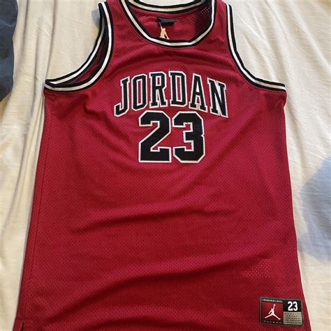 Basketball jersey Jordan 23 red Would fit womens... | Depop