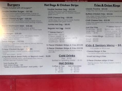 Online Menu of Double deckker Breakfast and burger bus Restaurant ...