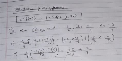 15. Verify the distributive property of multiplication over addition ...