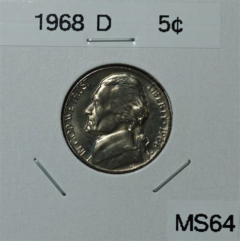 1968 D Jefferson Nickel - For Sale, Buy Now Online - Item #626983