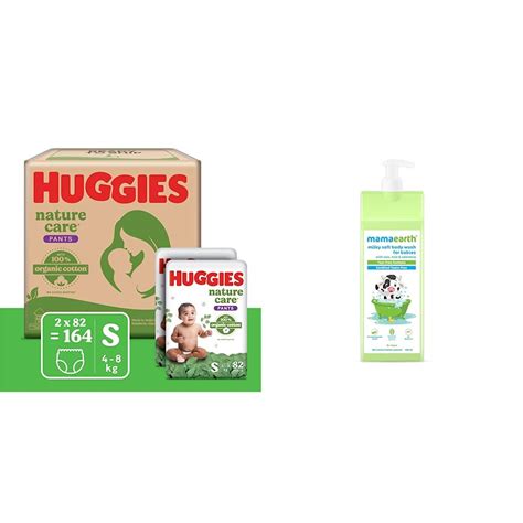 Buy Huggies Nature Care Pants, Monthly Pack, Small Size Diaper Pants ...