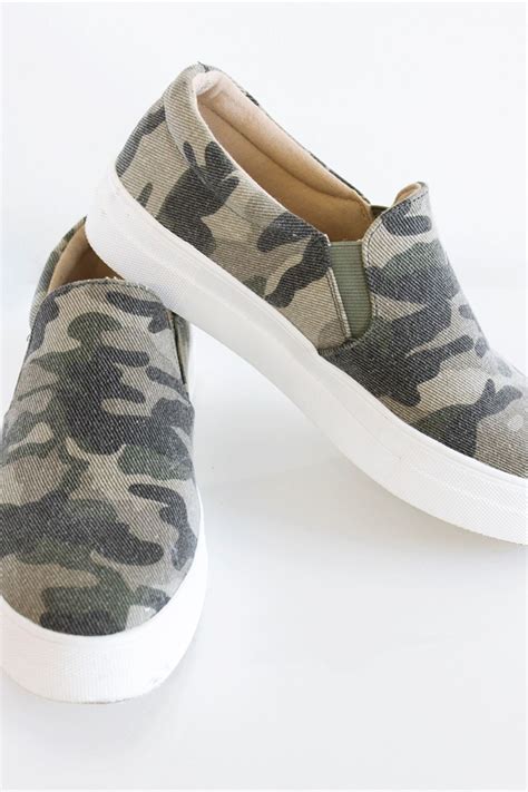The Abigail Khaki Camo Sneakers | Cute womens shoes, Shoe boutique ...