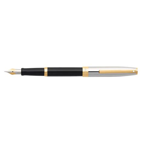 Buy Sheaffer Sagaris Fountain Pen - Black & Chrome Online - Sheaffer ...
