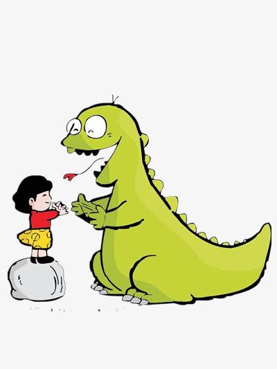 恐龙和小女孩PNG图片素材下载_恐龙PNG_熊猫办公