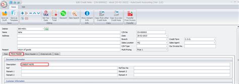 Image result for AutoCount Credit Note
