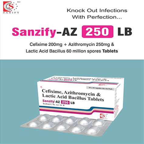 SANZIFY-AZ-250 LB Tablets SANIFY HEALTHCARE PVT. LTD.