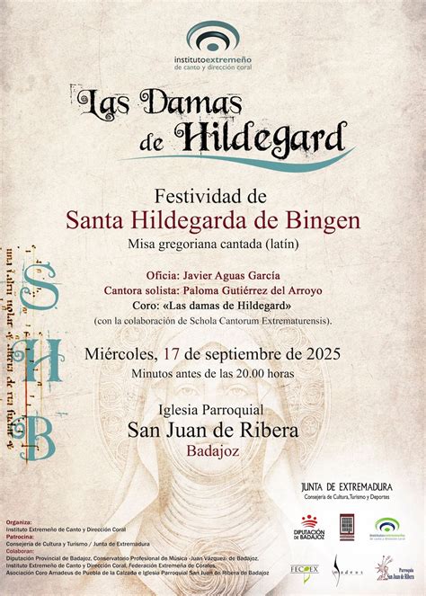 Las damas de Hildegard · Santa Hildegarda de Bingen · Misa cantada en ...
