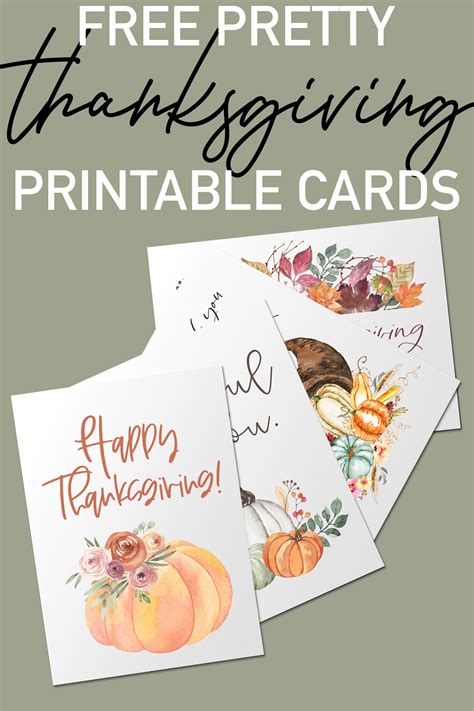 Free Thanksgiving Card Printables