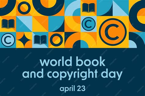 Premium Vector | World book and copyright day april 23 holiday concept ...