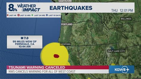 Tsunami warning lifted for Oregon, California coasts | kgw.com