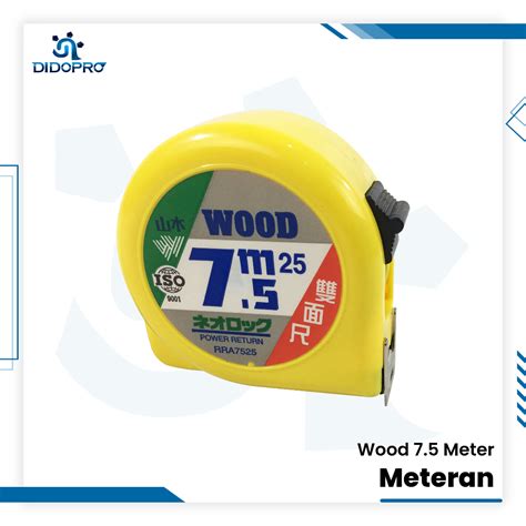 Jual METERAN WOOD 7,5 Meter Kualitas Bagus Original | Shopee Indonesia