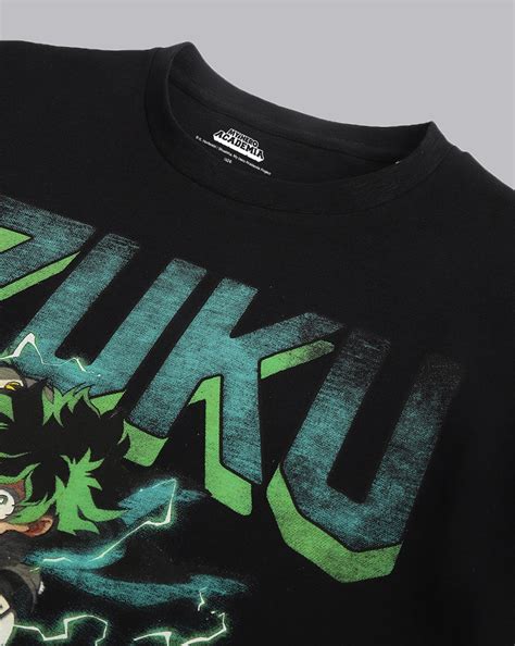 My Hero Academia Black Graphic Printed Tshirt Men – Free Authority