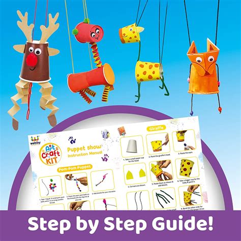 Webby DIY Art and Craft Puppet Show Activity Kit – Webby Toys