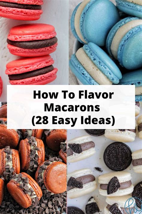 28 Easy Ideas to Flavor Your Macarons