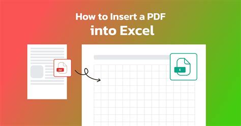 How To Insert a PDF into Excel | PDFinity