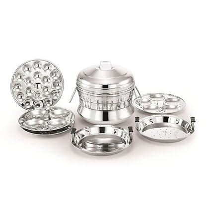 AadiVeer Stainless Steel Idli Cooker/Idli Maker/Idli Pot With Steamer ...