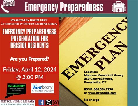 Emergency Preparedness Presentation for Bristol Residents, 260 Central ...