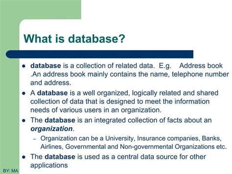 Image result for Chapter One Introduction to Data Base System