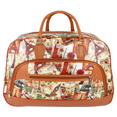 Buy NFI Essentials Printed Travel Men and Women's Duffle Weekender Bag ...
