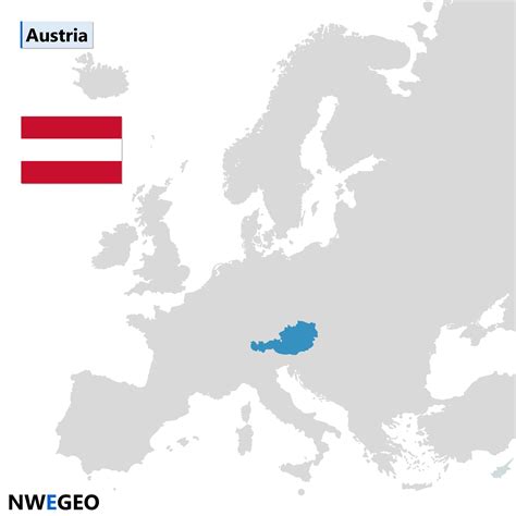 Austria map: location in Europe & flag - NWEGEO
