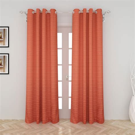Buy Shawn Jacquard Door Curtain with Chrome Eyelets - 135 x 225 cm from ...