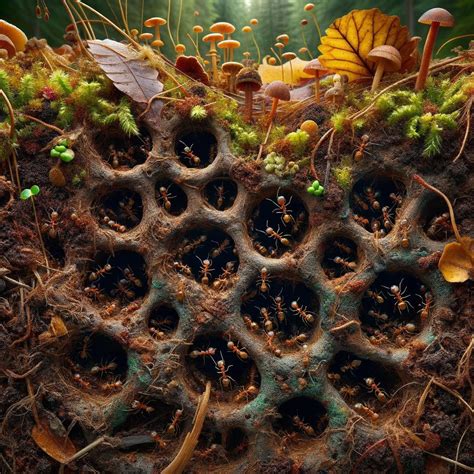 Ant Colony Canvas - 40 x 40 cm | Ant colony, Ants, Ants in house