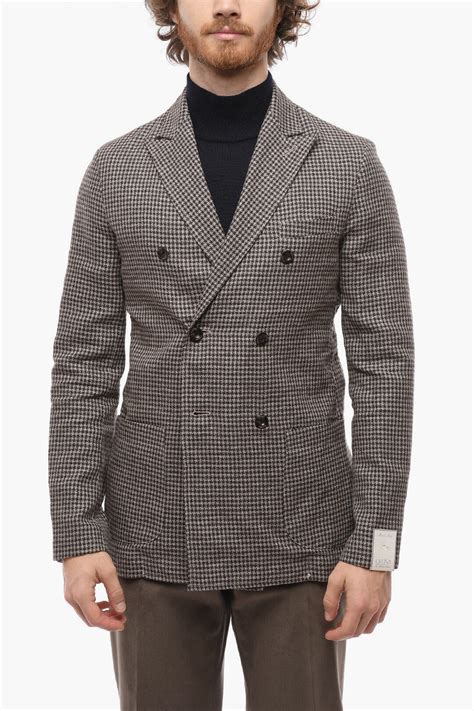 Cruna DOUBLE BREAST JACKET FANGO 48 men - Glamood Outlet