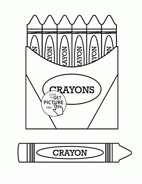 Printable Crayon Coloring Pages - Holiday Printable Activities