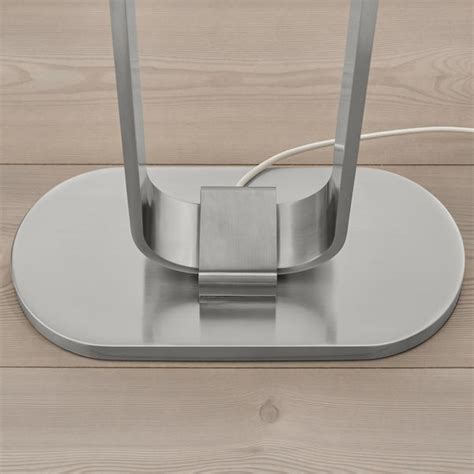 UPPVIND floor lamp, nickel-plated/white, 150 cm (59") - IKEA