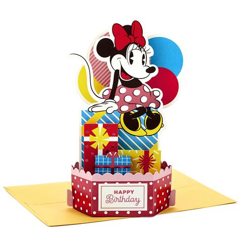 Hallmark Paper Wonder Minnie Mouse Pop Up Birthday Card Extra ...