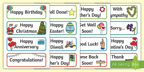 Greetings Card Message Word Cards (teacher made) - Twinkl