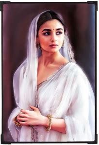 FURNATO | Alia Bhatt Poster & Painting with UV Coated MDF Frame | Home ...