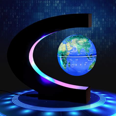 Buy MINGZEGlobe Magnetic Floating C Shape Magnetic Levitation Floating ...