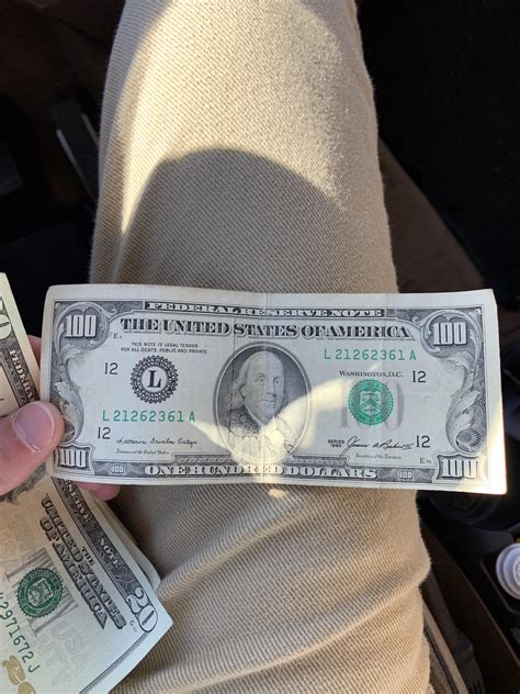 Hundred Dollar bill from 1985 : mildlyinteresting