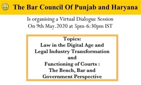 Read all Latest Updates on and about Punjab & Haryana Bar Council
