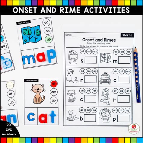 Onsets And Rimes Worksheets