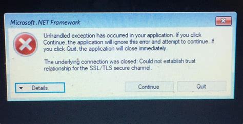 Image result for Microsoft .NET Framework Error