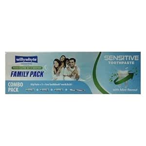 Buy Willywhyte Sensitive Toothpaste Family Pack(80gm x 3+ Free ...